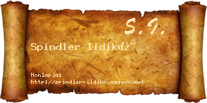 Spindler Ildikó névjegykártya