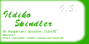 ildiko spindler business card